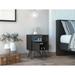 Modern Minimalist Style Nightstand with 1 Open Compartment and 1 Drawer, 4 Legs