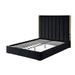 Best Master Furniture Hunnigan Velvet Upholstered Low Platform Bed