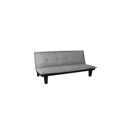 3er-Sofa HWC-C87, Couch Schlafsofa Gästebett Bettsofa Klappsofa, Schlaffunktion 170x100cm ~ Textil, hellgrau