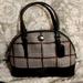 Coach Bags | Coach Peyton Glen Plaid Dome Satchel Handbag | Color: Black/Gray | Size: Os