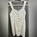 American Eagle Outfitters Dresses | Euc American Eagle Off White Floral Sleeveless Front Button Up Dress Size Small | Color: White | Size: S