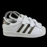 Adidas Shoes | Adidas Superstar Cf C White Olive Camo Shoes Hq4285 Youth Sizes 11 - 3 | Color: Green/White | Size: Various