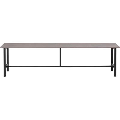 Essbank HOME AFFAIRE "Sare", grau (graphit), B:210cm H:46cm T:40cm, Sitzbänke, Mit Echtholzfurnier aus Eiche Image