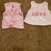 Jessica Simpson Shirts & Tops | 2 Jessica Simpson 18 Month Tank Tops | Color: Pink/White | Size: 18mb