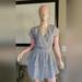 American Eagle Outfitters Dresses | American Eagle Aerie Nwot Garden Party Wrap Dress Size S | Color: Blue | Size: S