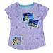 Disney Shirts & Tops | Disney Jasmine Tshirt Girls Xs 4/5 Purple Graphic Knit Aladdin Rajah Short Sleev | Color: Gold/Purple | Size: Xsg