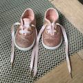 Kate Spade Shoes | New! Kate Spade ( Keds) Pink Glitter W/ Satin Lace Sneakers | Color: Pink/White | Size: 4bb