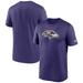 Men's Nike Purple Baltimore Ravens Legend Logo Performance T-Shirt