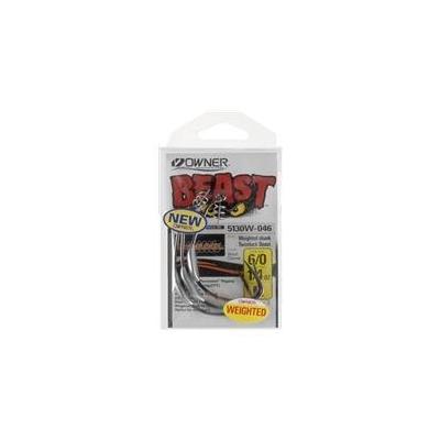 Owner Beast Hook -Weighted 6/0 1/4 Oz