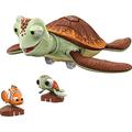 Disney Pixar Finding Nemo Toys, Crush Turtle Figure, Chat ‘n Cruise, Moving and Talking Toy, Interacts with Nemo and Squirt Smaller Figures, Gifts for Kids