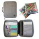 Journal Supplies Storage Case (Gray - Large) - Custom Travel Organizer Holder for B5 Planner, Pens, Journal Supplies and Accessories (Case Only - Supplies Not Included)