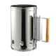 1pc Stainless Steel Point Carbon Bucket Briquette Starter Can Outdoor Grill Accessories Charcoal Stove Fire Starter Stainless Steel Barbecue Fireplace Wood Carbon Stove