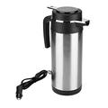 BOROCO Travel Hot Water Kettle,1200ML 24V Stainless Steel Electric in Car Kettle Travel Thermoses Heating Water mug Electric Heating Kettle(24V)