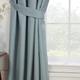 Sundour Eclipse Blackout Pencil Pleat Curtains Duck Egg Blue 90x72 Fully Lined Curtain Taped Top