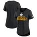 Women's Nike Heather Black Pittsburgh Steelers Local Fashion Tri-Blend T-Shirt