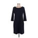 Gap Outlet Casual Dress - Sweater Dress: Blue Solid Dresses - Women's Size Medium