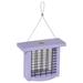 Birds Choice Recycled Plastic Decorative Bird Feeder Plastic in Indigo | 6 H x 3 W x 7.5 D in | Wayfair GSSS-LP