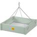 Birds Choice Recycled Plastic Tray Bird Feeder Plastic in Green | 2.5 H x 9.75 W x 9.75 D in | Wayfair GSHPF100