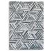 Gray/White 84 x 60 x 0.2 in Area Rug - Signature Design by Ashley Rectangle Adalock Geometric Machine Woven Area Rug in Gray/Cream | Wayfair