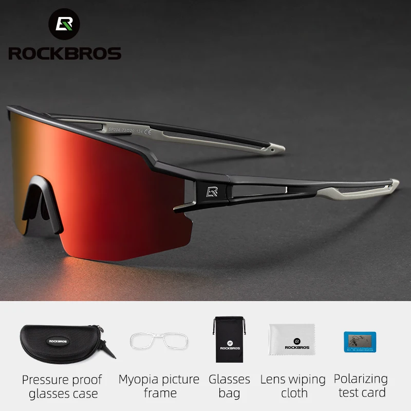 ROCKBROS lunettes de vélo lentille polarisée hommes femmes lunettes de vélo lunettes UV400 Sports de plein air vtt route cyclisme lunettes de soleil
