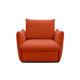 DOMO. Collection Cloud Box, Sessel mit Schlaffunktion und Boxspringfederung, Sofa mit Bettauszug, Polstersessel, 120 x 97 x 100 cm, Einzelsessel in orange