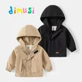 DITING I-Combinaison de trench-coat pour enfants veste coupe-vent décontractée bombardier à