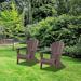 Outdoor HDPE 2 Pieces Adirondack Fire Pit Chair