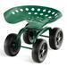 Costway Rolling Garden Cart Heavy Duty Workseat with 360° Swivel Seat - See Details