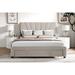 Everly Quinn Storage Bed Upholstered/Velvet in Brown | 48.6 H x 62.2 W x 82.2 D in | Wayfair BB270BD5CE5342C59E319C253DE82C1B