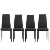Latitude Run® Modern Leather Dining Chair Set Of 4 Modern Kitchen Chair For Kitchen Island Counter, Dining Upholstered/Genuine Leather | Wayfair