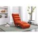 Armless Chaise Lounge Indoor Chair with Massage, Modern Long Lounger with a Side Pocket & Metal Legs for Office or Living Room