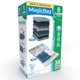 MagicBag by Smart Design Instant Space Saver Storage - Flat Large - Set of 6 Bags