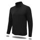 MEETWEE Mens Herren P16 Polo Shirt, Schwarz-lang, L