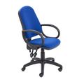 Charlotte 2 High Back Operator Chair With Fixed Arms - Royal Blue