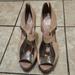 Jessica Simpson Shoes | Jessica Simpson Evannan Shoes In Tan/ Silver. Leather/ Man Made Upper. | Color: Silver/Tan | Size: 10