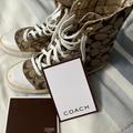 Coach Shoes | Authentic Coach High Top Shoes | Color: Tan | Size: 7
