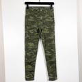 American Eagle Outfitters Jeans | American Eagle Womens 2 Hi-Rise Jegging Crop Pants Camo Green Stretch | Color: Green | Size: 2