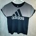 Adidas Shirts & Tops | Adidas Two-Tone Logo T-Shirt- M(10/12) | Color: Black/White | Size: M(10/12)