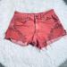 American Eagle Outfitters Shorts | Aeo High Rise Festival Cutoff Jean Short Size 6 | Color: Orange | Size: 5j