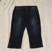 Nine West Jeans | Nine West Capri Jeans Womens 12 Mid Rise Cropped Pants Like New! Slimming Bling | Color: Blue | Size: 12