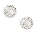 Kate Spade Jewelry | Kate Spade Silver Spot The Spade Crystal Halo Earrings | Color: Silver | Size: Os