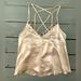 Free People Tops | Free People Tan Silk Camisole | Color: Tan | Size: M