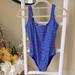 Ralph Lauren Swim | Nwt Ralph Lauren Polo Resort Laced Back Blue & White One Piece Swimsuit. Sz Sm | Color: Blue/White | Size: S