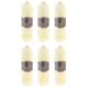 Pack of 6 x 150 Hour Cream Church Pillar Candle | 24cm x 7cm Ivory Cream Candle Block Candle | Unscented Tall Votive Lantern Candle