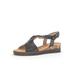 Gabor Women Sandals, Ladies Wedge Sandals,Wedge Sandals,Wedge Heel,Summer Shoe,Comfortable,Flat,Black (Schwarz),42 EU / 8 UK