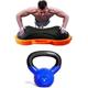 Yes4All 2-20kg Kettlebell aus Gusseisen mit Vinylbeschichtung und Infinity Balance Trainer Ball für das Ganzkörpertraining