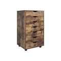 Ebern Designs Nameera 18.8" Wide 7 Drawer File Cabinets en File Cabinets for Home Office Storage Drawer in Brown | Wayfair