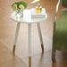 Mercer41 End Table Wood in White/Yellow | 19.5 H x 16 W x 16 D in | Wayfair BDD1BB21701C4D9EBE4F9BFA8BD3665F