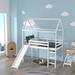 Talinum Twin Loft Bed by Harper Orchard Wood in White | 88 H x 80.7 W x 77.4 D in | Wayfair 6541480450084A24A72A96D5F46E9835