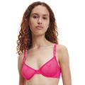 Calvin Klein Womens 000QF6787E CK One Demi Plunge Bra - Pink Nylon - Size 34D